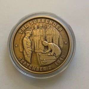 Medal 1945 The Japanese Instrument of Surrender aboard the USS Missouri